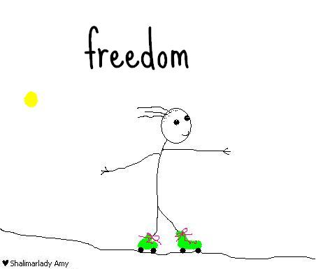 freedom girl on rollerskates shalimarlady amy