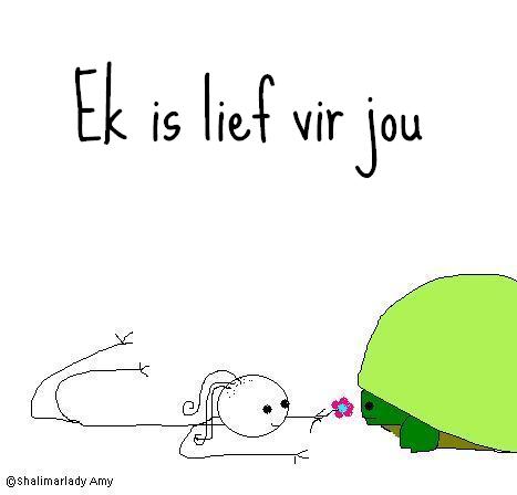 I love you in Afrikaans
